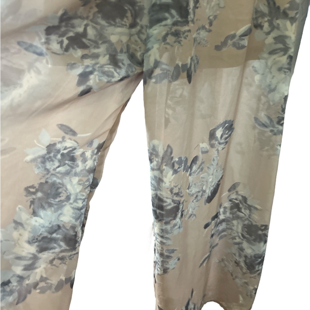 Floral Print Sleeveless Jumpsuit  with side cut outs PTP 15 L 43.5 I 23 - Picture 3 of 3